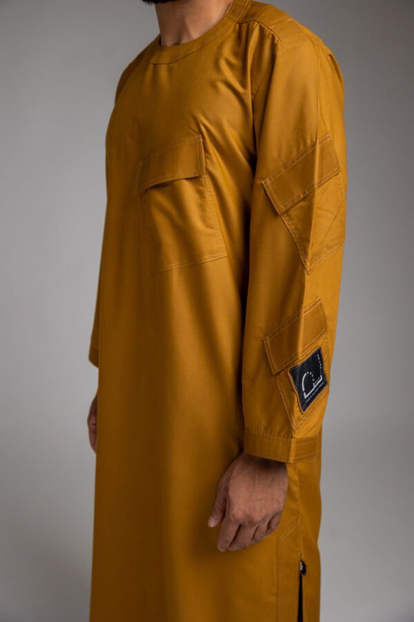 GOLDEN BROWN KURTA TOP - Image 4