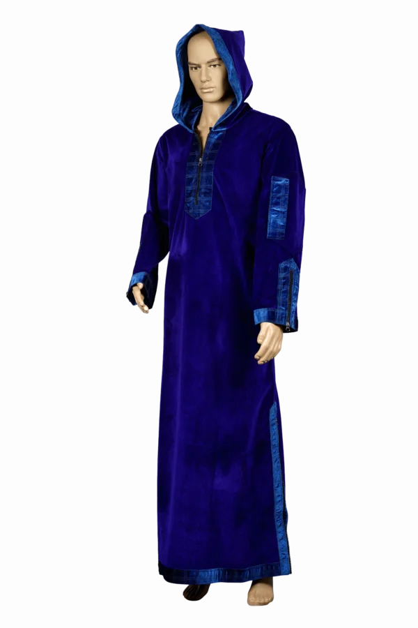 ROYAL PURPLE VELVET THOBE STYLE 2