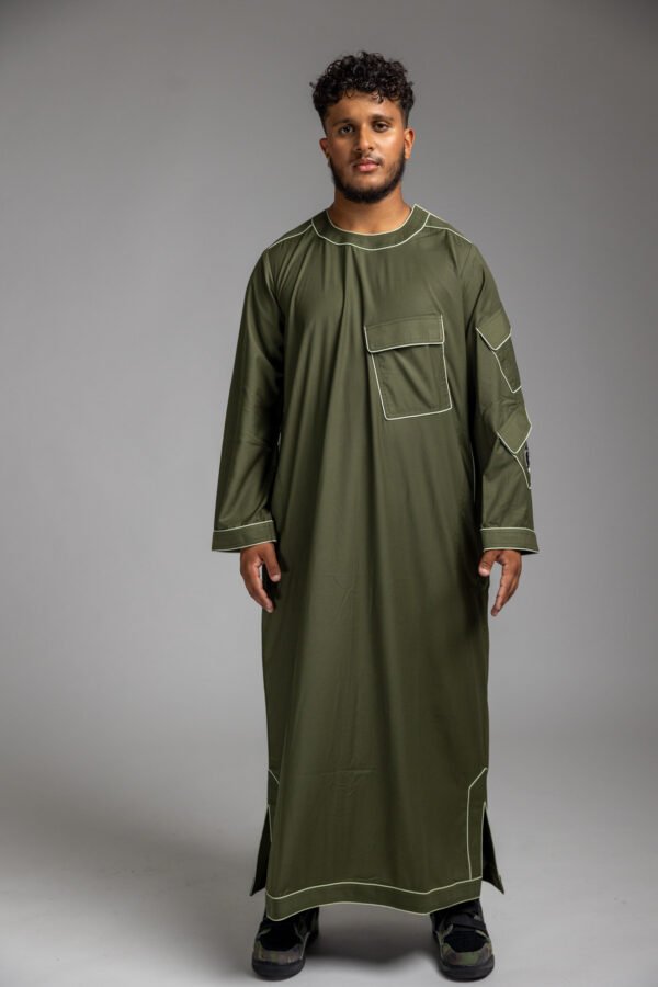 KHAKI GREEN THOBE